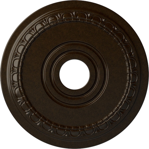 Ekena Millwork Munich Ceiling Medallion (Fits Canopies up to 5 5/8"), 17 1/2"OD x 3 5/8"ID x 1"P, Bronze CM17MUBZS - main